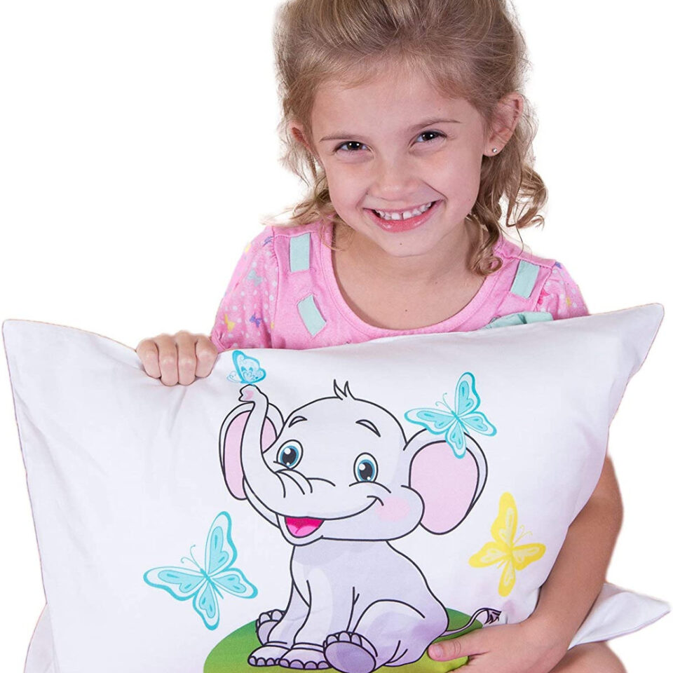 kinder Fluff Toddler Pillow & Pillow case – Down Alternative Pillow &  Cotton Pillow Covers-Hypoallergenic Baby Pillows for Sleeping – Baby Bed  Pillows & 13×18 Toddler Pillowcase – Toddler Bedding Set